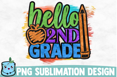 Hello 2nd Grade Sublimation Design