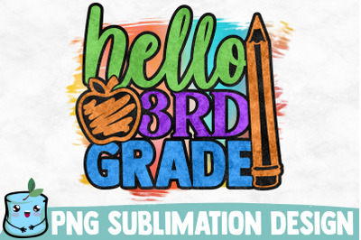 Hello 3rd Grade Sublimation Design