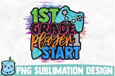 1st Grade Player 1 Start Sublimation Design