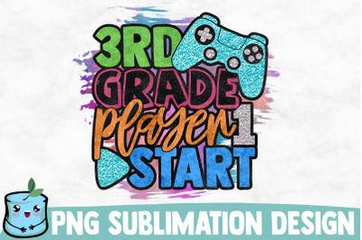 3rd Grade Player 1 Start Sublimation Design