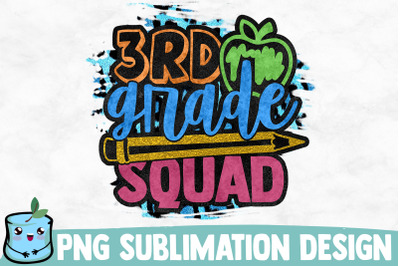 3rd Grade Squad Sublimation Design