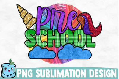 Preschool Unicorn Sublimation Design