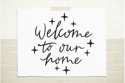 Welcome to our home svg cut file