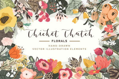 Woodland Florals Thicket Thatch Pack