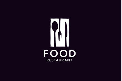 Spoon Fork and Knife for Dining Restaurant Logo Design