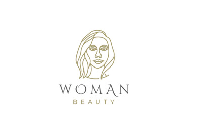 Simple Line art&nbsp;Monoline Beauty Woman Logo Design