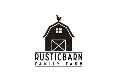 Vintage Retro Rustic Grunge Barn Farm Logo Design