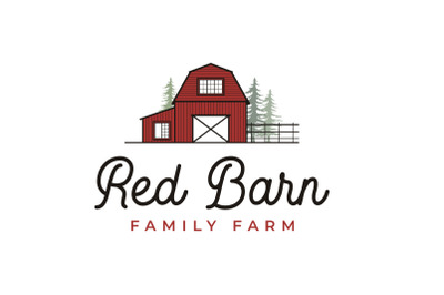 Vintage Retro Rustic Barn Logo Design