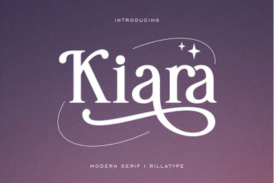 Kiara - Modern Serif