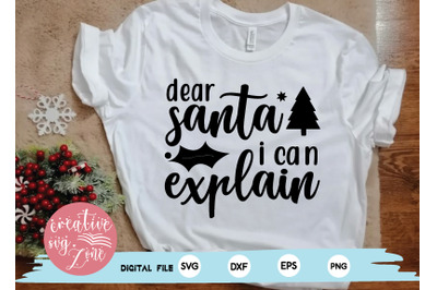 dear santa i can explain svg