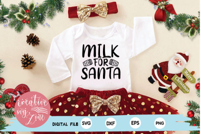 Milk for Santa svg