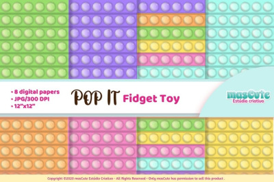 Pop It fidget toys digital paper