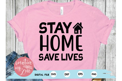 stay home save lives svg