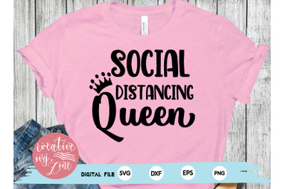 social distancing queen svg