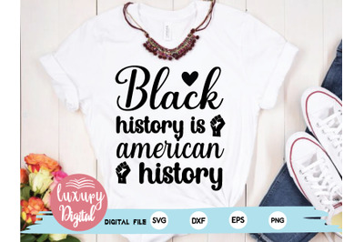 black history is  american history svg