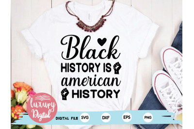 black history is  american history svg