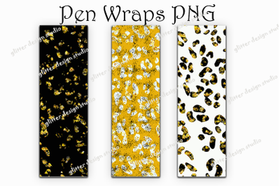 Pen Wraps Template, Leopard Cheetah Pen Wrap Design,Leopard Pen Wraps,