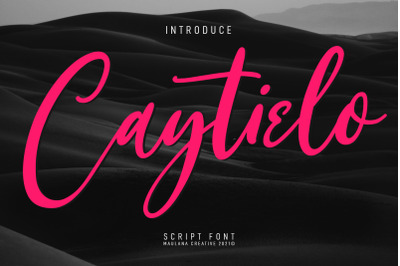 Caytielo Handwritten Script Font