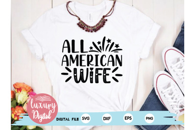 all american wife svg