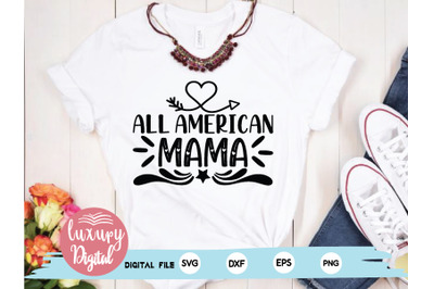 all american mama svg