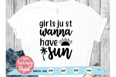 girls just wanna have sun svg