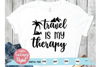 travel is my therapy svg