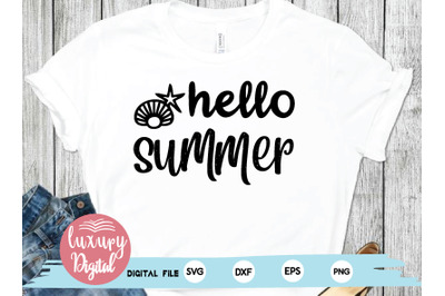 hello summer svg