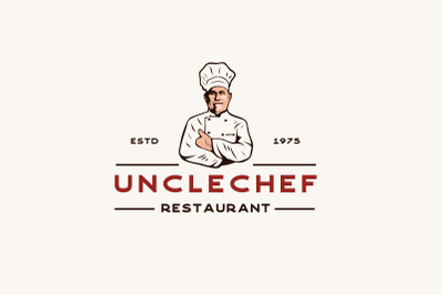 Vintage Retro Chefs for Restaurant Cafe Bar Logo Design