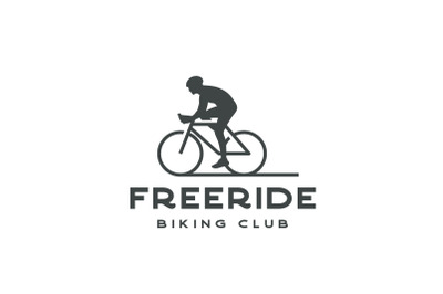 Bicycle Silhouette Logo Design Inspiration