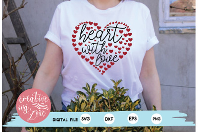 heart with love svg