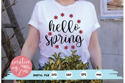 hello spring svg