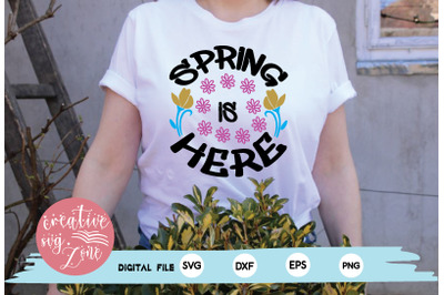 spring is here svg