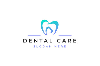 Tooth and Heart, Dental Care Logo Design Inspiration