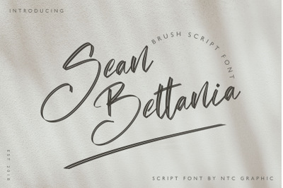 Sean Bettania - Brush Script Font