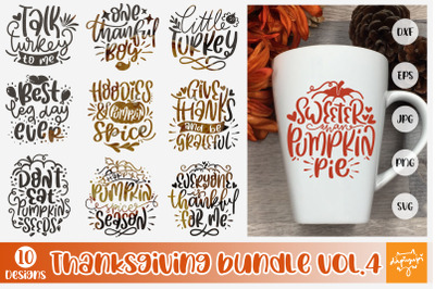 Thanksgiving Quotes SVG Bundle Vol 4 Fall Bundle