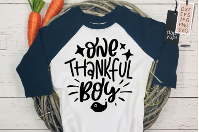 Thanksgiving SVG One Thankful Boy