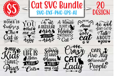 Cat SVG Bundle cut file