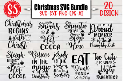 Christmas SVG Bundle cut file