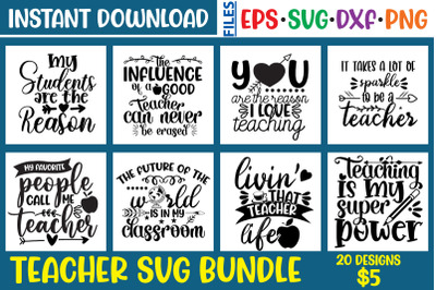 Teacher SVG Bundle vol.3