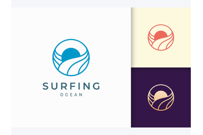 Ocean or Water Theme Logo Template