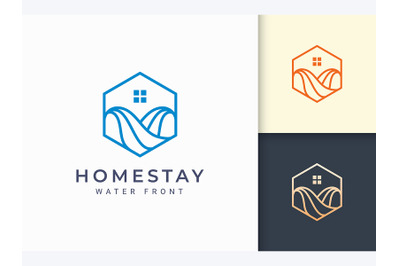 Ocean or Waterfront Apartment Logo