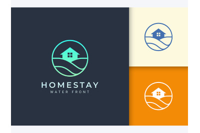 Beach Resort or Real Estate Logo