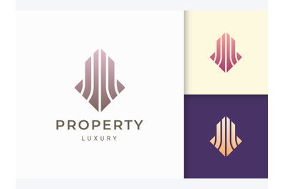 Modern Abstract Building Logo Template