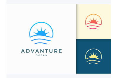 Advanture or Ocean Logo Template