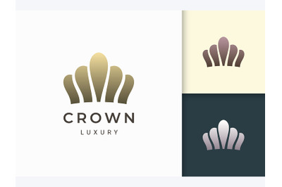 Crown Logo in Luxury and Clean Shape