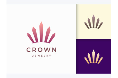 Crown or Jewelry Logo Template in Luxury