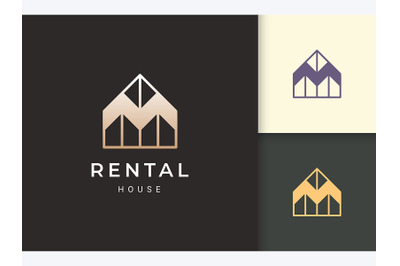 Home or Resort Logo in Luxury Style