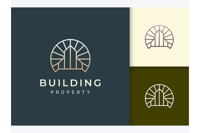 Apartment or Hotel Logo in Luxury Style