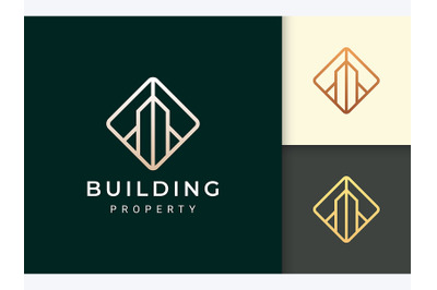 Simple Apartment or Resort Logo Template