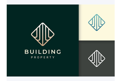 Hotel or Apartment Logo in Simple Shape